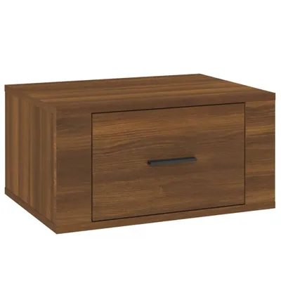Obrázek produktu pro Nástěnný noční stolek hnědý dub 50x36x25 cm