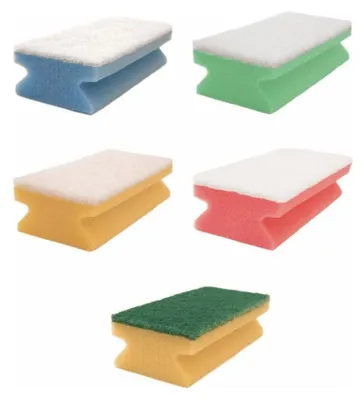 Produktbild von Arcora Profi Griffvliesschwamm Gelb-Grün | Packung (10 Stück)