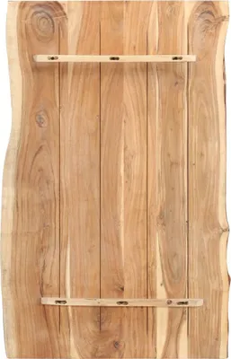 Image de vidaXL Plateau de table en bois massif d'acacia 100x(50-60)x3,8 cm