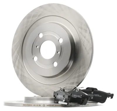 Produktbild von RIDEX Bremsenset Hinten Bremsscheiben Beläge Satz für TOYOTA Yaris Schrägheck (P9) 278mm