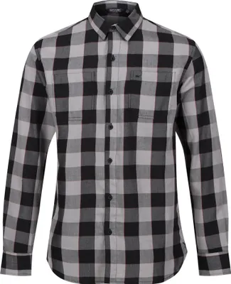 Image de Chemise « Lance » pour homme RG11314 (XS) (noir/gris foncé)