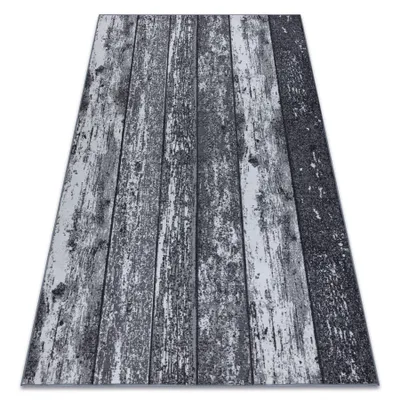 Image de TAPIS - MOQUETTE antidérapant WOOD bois planche gris gris 200x250 cm