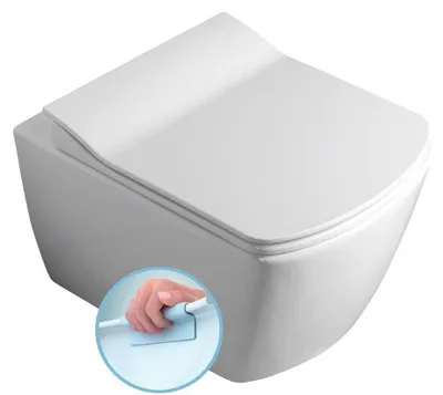Produktbild von Sapho GLANC Hänge-WC, Rimless, 37x51,5cm, weiß