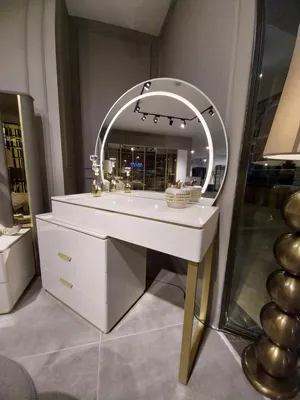 Produktbild von Design Schminktisch mit Spiegel Luxus Schlafzimmer Möbel 2tlg. Neu
