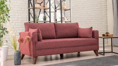 Immagine prodotto di Hanah Home, Bella- BLC1515, Claret,Red, divano letto, struttura: Legno / MDF