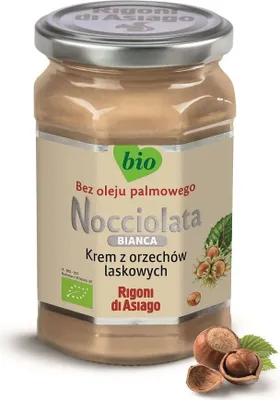 Obrázok produktu pre ORIEŠKOVÝ KRÉM, BIELY, BEZLEPKOVÝ,250 g - RIGONI DI ASIAGO (NOCCIOLATA)
