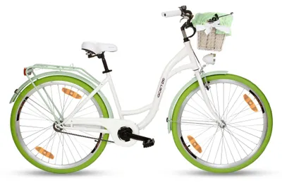 Obrázok produktu pre Mestský bicykel Goetze Style 28" – 1 rýchlosť, oceľový rám 18", LED osvetlenie, košík