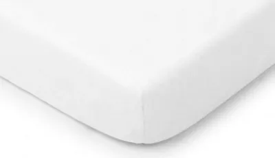 Zdjęcie produktu dla Prześcieradło Jersey 80x180 z gumką do łóżeczka  białe