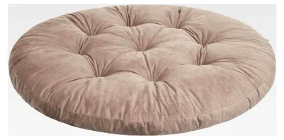 Produktbild von Hängesessel Kissen, Hängekorb Sessel, Indoor/Outdoor, Auflage, Rund, Schaukelkissen, Sitzkissen für Stuhl, Velvet, Waschbar, Beige, 65 x 65 cm