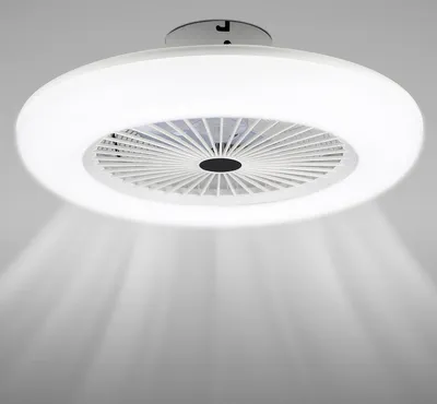 Obrázok produktu pre Jopassy stropný ventilátor 80w LED s diaľkovým ovládaním svetlo stropné svietidlo diaľkové ovládanie časovač stmievateľné inteligentné LED stropné svetlo