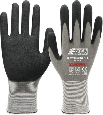 Produktbild von Arbeitshandschuhe | 72 Paar Nitras Flexible Fit K Strickhandschuhe | Gr. 6 - 11