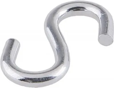 Produktbild von Feuerverzinkter Baustahl S-Haken, 3mm Durchmesser, 30mm Länge