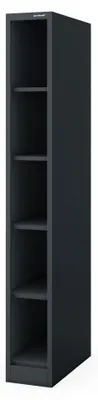 Obrázok produktu pre Kovová regálová zostava pre archiváciu dokumentov, antracitová farba: TIM, rozmer 250 x 1850 x 600 mm