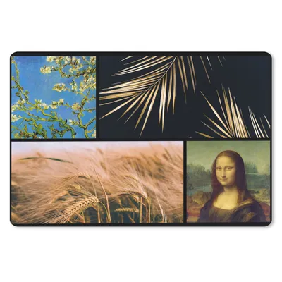 Produktbild von MuchoWow® Mauspad Mousepad Collage - Alte Meister - Maserung 27x18 cm - Mousepads - Maus Mat - Pad - Mausunterlage - Büroartikel - Desk Matten