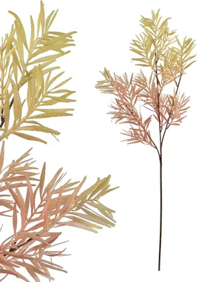 Obrázek produktu pro Umělá větvička z plastu Viridis, dekorativní, 75 cm, neutrální barva, 1 kus