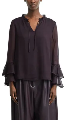 Productafbeelding van Comma Damenhemd, model 2184969, kleur lila, maat 46