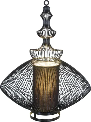 Produktbild von Näve Leuchten Hockerleuchte "YOUNG LIVING" Hockerleuchte "YOUNG LIVING" Tischleuchten - Hockerleuchte "YOUNG LIVING", Tischlampe aus Metall in schwarz, 77 cm hoch, Ø 55 cm, E27-Fassung – Kippschalter