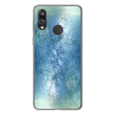 Produktbild von MuchoWow® Handyhülle Schutzhülle Hülle für Huawei P20 Lite (2020) Sterne - Himmel - Blau - Jungen - Mädchen - Kinder Silikon Softcase Handy Hülle - Kartenhalter