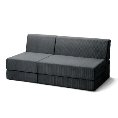 Immagine prodotto di Divano Dalia - moderno divano modulare in espanso dalla forma chiara e geometrica, 3 persone, blu scuro