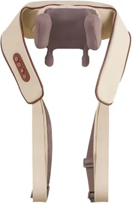 Obrázek produktu pro Masážní přístroj na ramena - 6D Shiatsu, hlava - 15 x 4 x 14 cm - černá barva, pro relaxaci v domácnosti