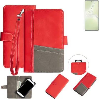 Produktbild von K-S-Trade Handy Schutzhülle für Oppo K12x 5G CPH2667 Hülle Portemonnee Brieftasche Klapphülle Kartenfächer Flip Wallet Case Etui