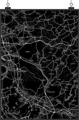 Produktbild von Mr. & Mrs. Panda Bild Rösrath DIN A4 - Geschenk, Wandbild, wanddeko, Plakat, drucke, Stadt, Dorf Karte Landkarte Map Stadtplan, Deko