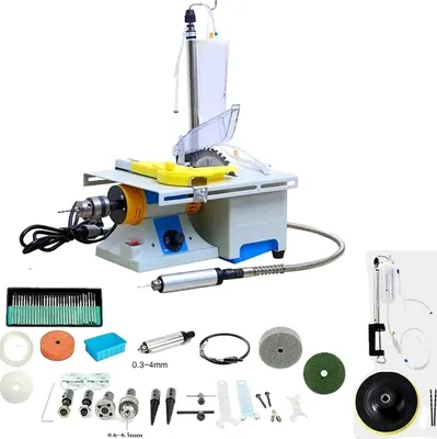Produktbild von Elektrische Schmuckschleifmaschine, 350W Leistung, 10000 U/min Geschwindigkeit, WEISS, EU