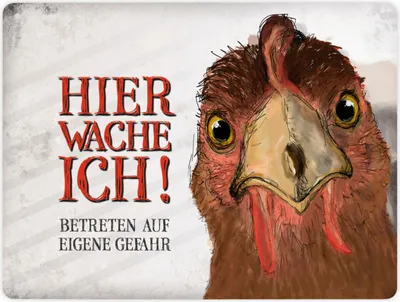 Produktbild von Metallschild XL mit Spruch: Betreten auf eigene Gefahr! ... Schild Blechschild
