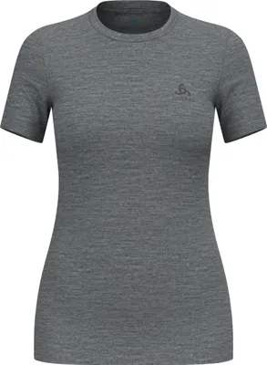Obrázek produktu pro Tričko Natural Merino 160 Base Layer, dámské - Odlo, barva:10183 odlo steel grey melange, velikost:M