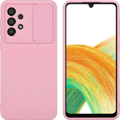 Produktbild von Cadorabo Hülle für Samsung Galaxy A33 5G Schutz Hülle in Rosa Handyhülle TPU Etui Case Cover Kameraschutz