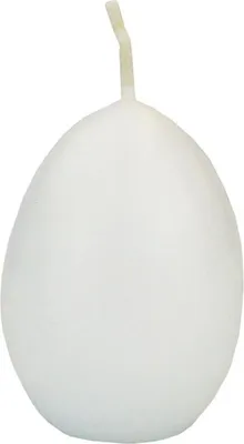 Produktbild von INNA-Glas Osterei Kerze LEONITA, weiß, 6cm, 4,5cm, 7h - Germany - Deko Kerzen