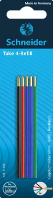 Image de Recharges de stylos à bille "Take 4-Refill" M 5er Pack
