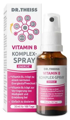 Obrázok produktu pre Dr. Theiss Komplex vitamínov B v spreji pre normálnu činnosť nervového systému a zníženie únavy, 30 ml roztok