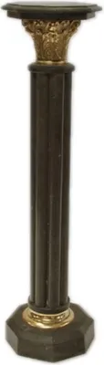 Produktbild von Säule aus Marmor im Barockstil Schwarz Höhe: 110cm, Breite: 30cm, Tiefe: 30 cm - Marmorsäule