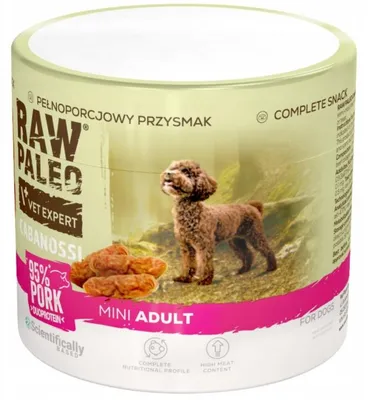 Zdjęcie produktu dla Przysmak dla psa VetExpert Raw Paleo Cabanossi Wieprzowina Kabanosy 100g