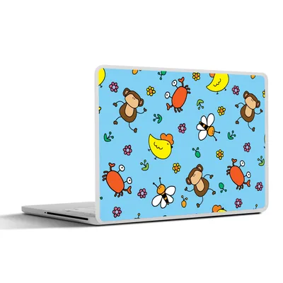 Produktbild von MuchoWow® Laptop Aufkleber Sticker Cover Tiere - Bienen - Muster 31x22.5 cm - Laptop-Deko