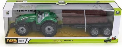 Image de Tracteur avec remorque et arbre