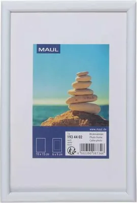 Produktbild von MAUL Bilderrahmen MAULart Kunststoff 10 x 15 cm, ca. A6 weiß