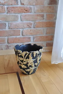 Produktbild von Designer Hand bemalt Topf  Blumentopf Vase Übertopf Vase Blumentöpfe Vasen Neu