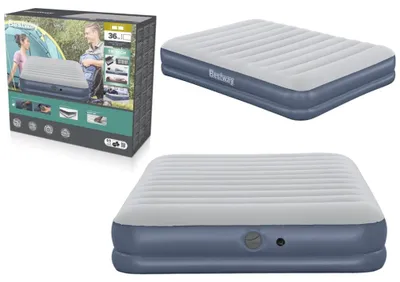Image de Bestway® TriTech® Lit à air double avec pompe électrique mobile à batterie 203 x 152 x 36 cm