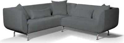 Produktbild von Dekoria Bezug für Strömstad 3+2-Sitzer Sofa, grau, Bezug für Stromstad 3+2-sitzer