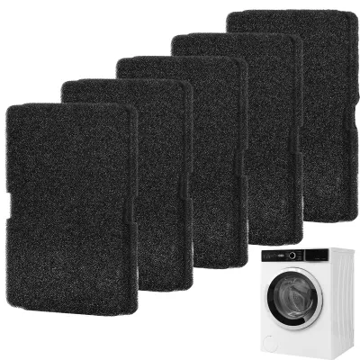 5 Trocknerfilter, Schwammfilter, 240x155x10 mm, kompatibel mit Beko