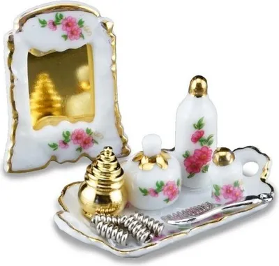 Produktbild von Miniatur Schminkset für Puppenhaus mit Zubehör