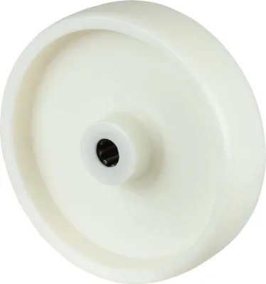 Produktbild von BS Rollen Rad zu B10 Durchmesser 200mm Tragfähigkeit 450kg Kunststoff-Rad weiß Nabenlänge 60mm - B10.200