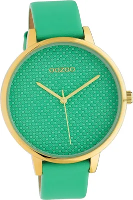 Produktbild von Oozoo Damen Armbanduhr mintgrün Analog C10593 Timepieces Lederarmband D2UOC10593