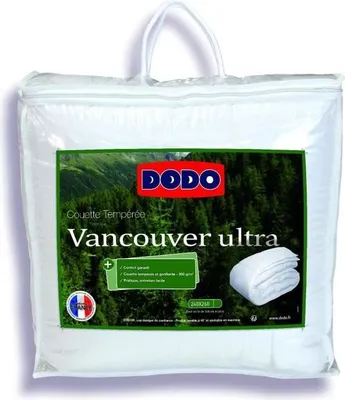 Zdjęcie produktu dla Kołdra DODO Tempérée 240 x 260 cm, 100% Włókno Poliestrowe, Dla 2 Osób, 300 gr/m², Biała