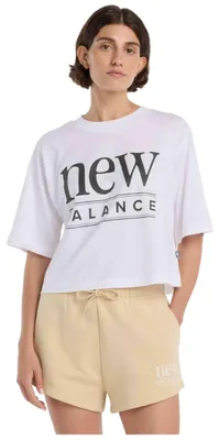 Produktbild von T-Shirt New Balance Camiseta New Balance Reimagined Relaxed manga corta blanco  mujer für Uni