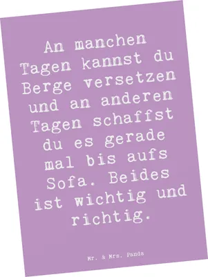 Produktbild von Mr. & Mrs. Panda Postkarte Spruch Hoffnung und Ruhe - Lavendeltraum - Geschenk, Herausforderungen, Gefühl, Motivation, Zitat, Postkarten, Lebensphasen, Erfolg, Fotokarte