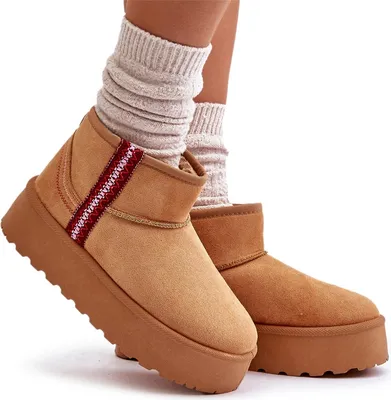Zdjęcie produktu dla Śniegowce Damskie Na Platformie Ocieplane Camel Lomessa 38