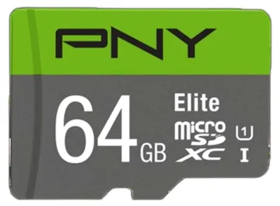 Obrázok produktu pre PNY Elite, 64 GB, MicroSDXC, Trieda 10, UHS-I, 100 MB/s, Class 1 (U1)